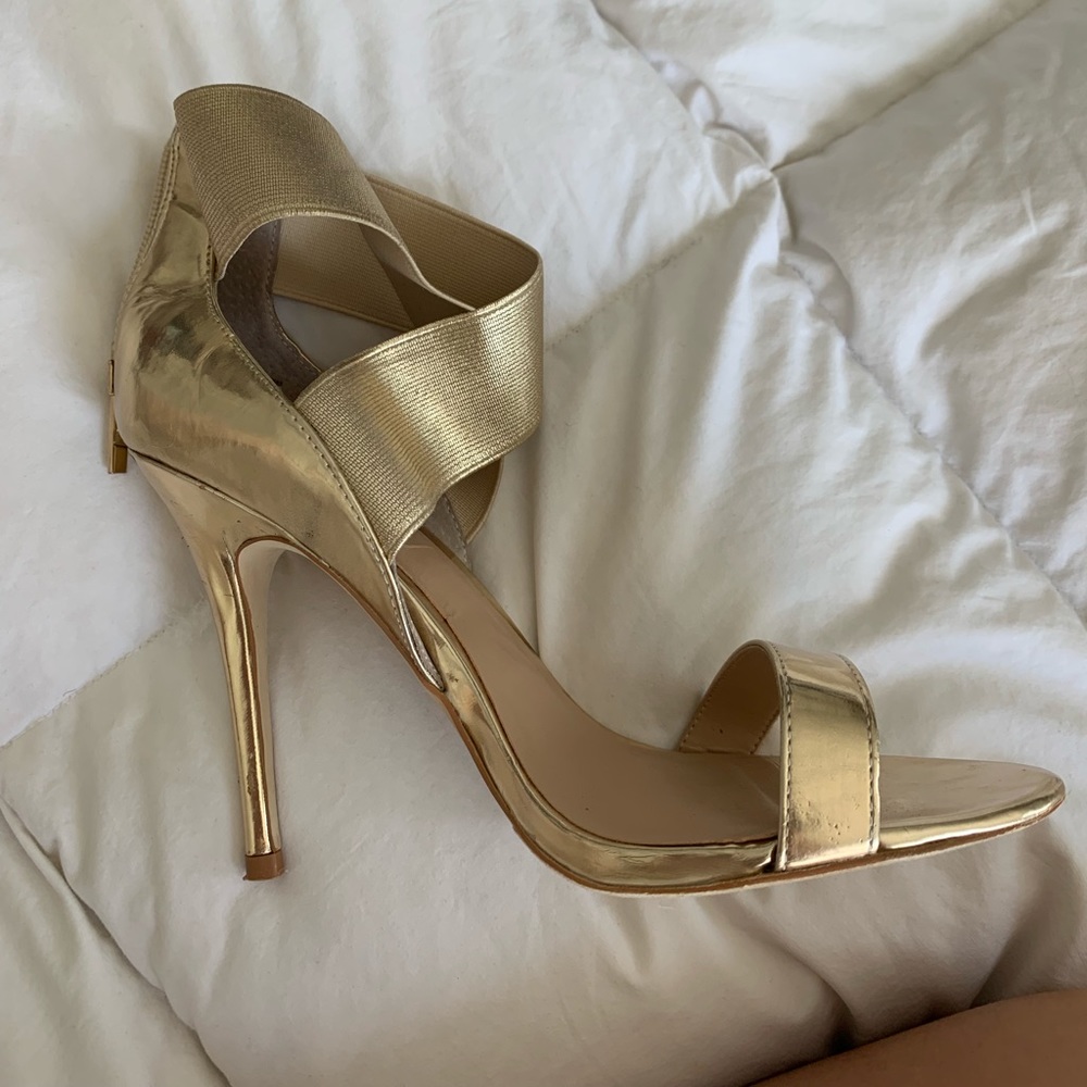 Gold heels
